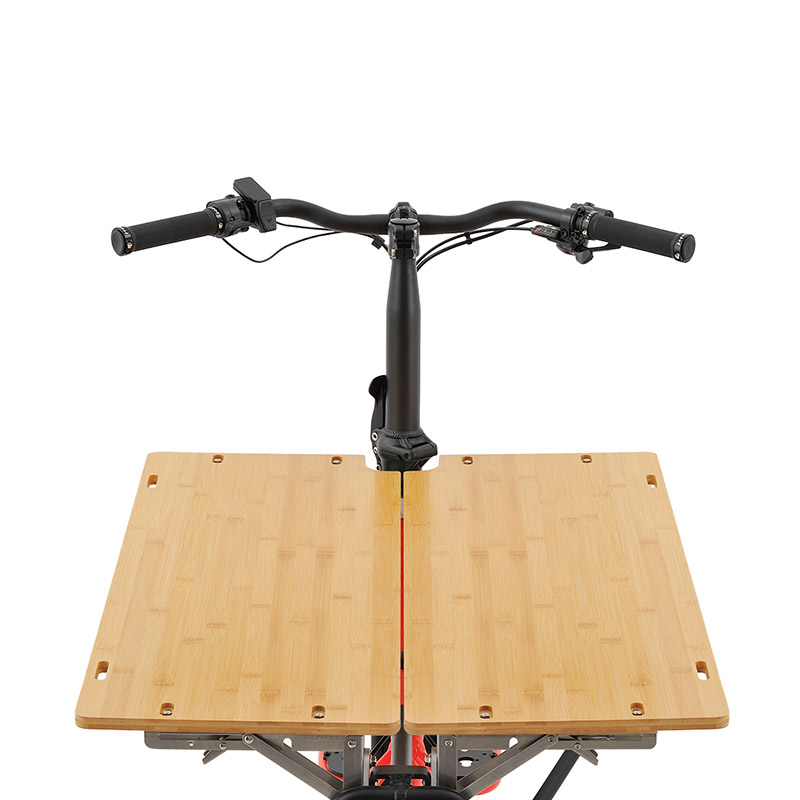 Bamboo Folding Deck Kit 33.5x24in for Model Q E-Cargo Bike Street Vending