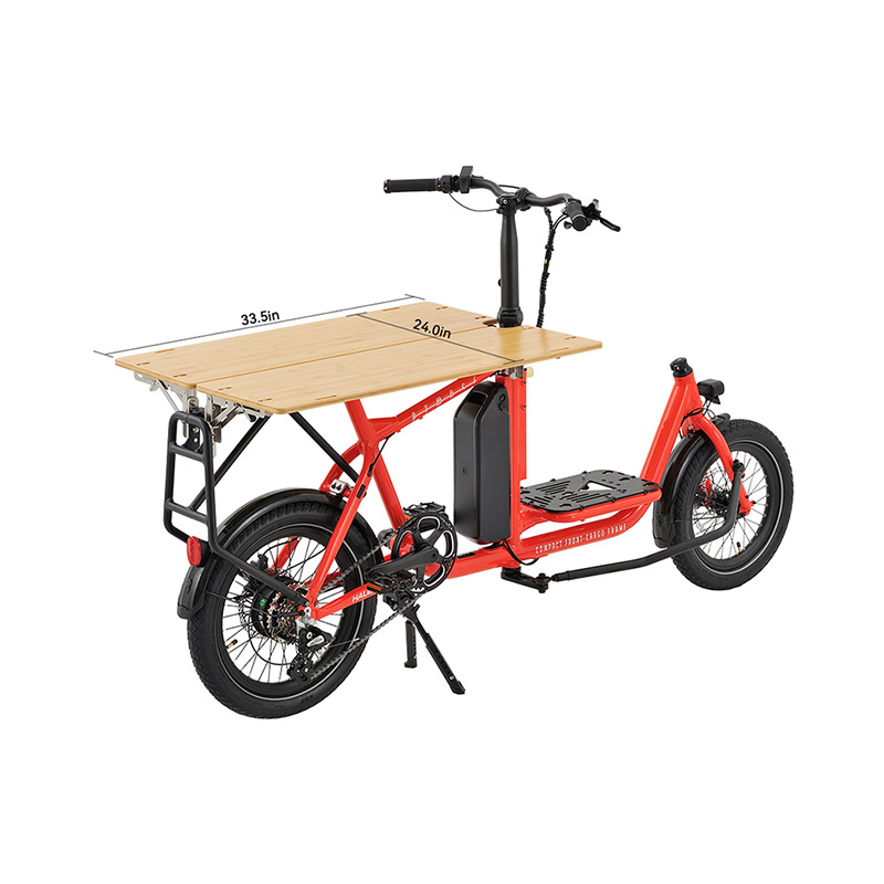 Bamboo Folding Deck Kit 33.5x24in for Model Q E-Cargo Bike Street Vending