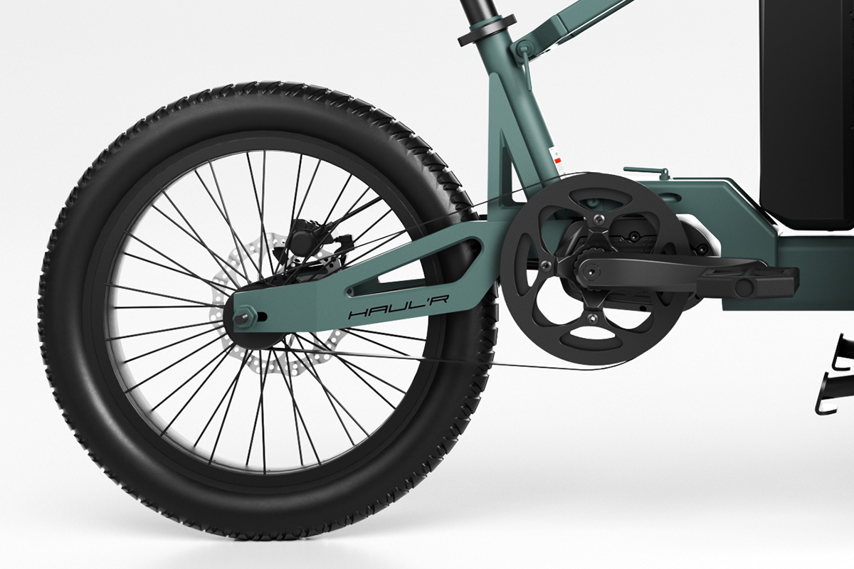 Gates belt drive and Shimano Nexus 3 hub on the Model R